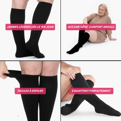 Avlyna® Chaussettes de contention premium