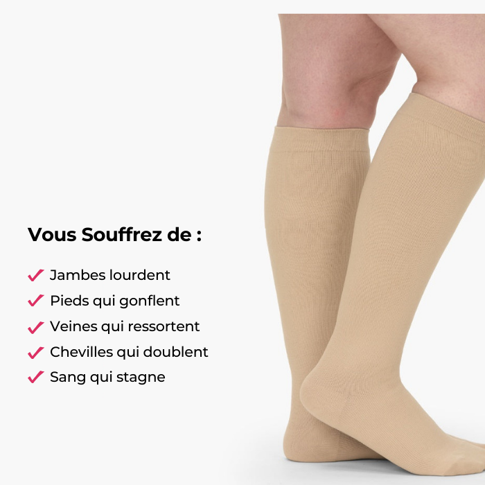 Avlyna® Chaussettes de contention premium