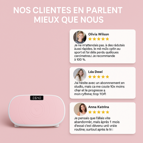 Avlyna FIT® PLATEFORME VIBRANTE MULTIFONCTIONNELLE